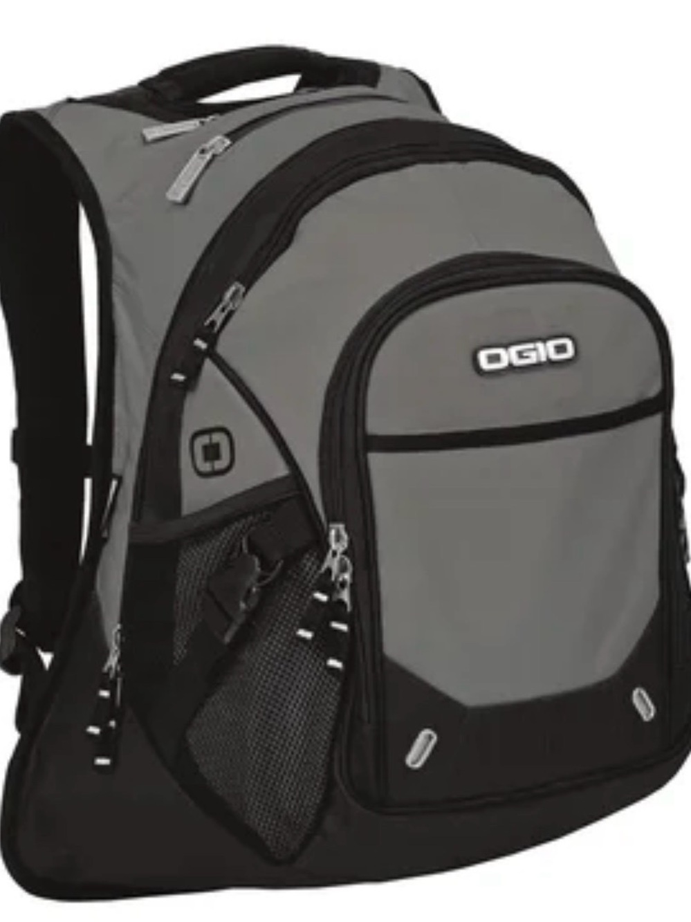 OGIO Men's Gray and Black Backpack with Multiple Compartments